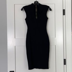 Soprano Black Bodycon Dress with zipper
